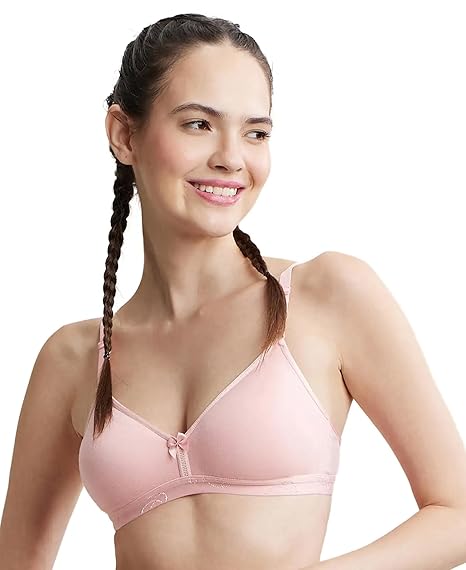 Jockey 1581 Women’s Wirefree Cotton Bra – Medium Coverage with Soft Underband